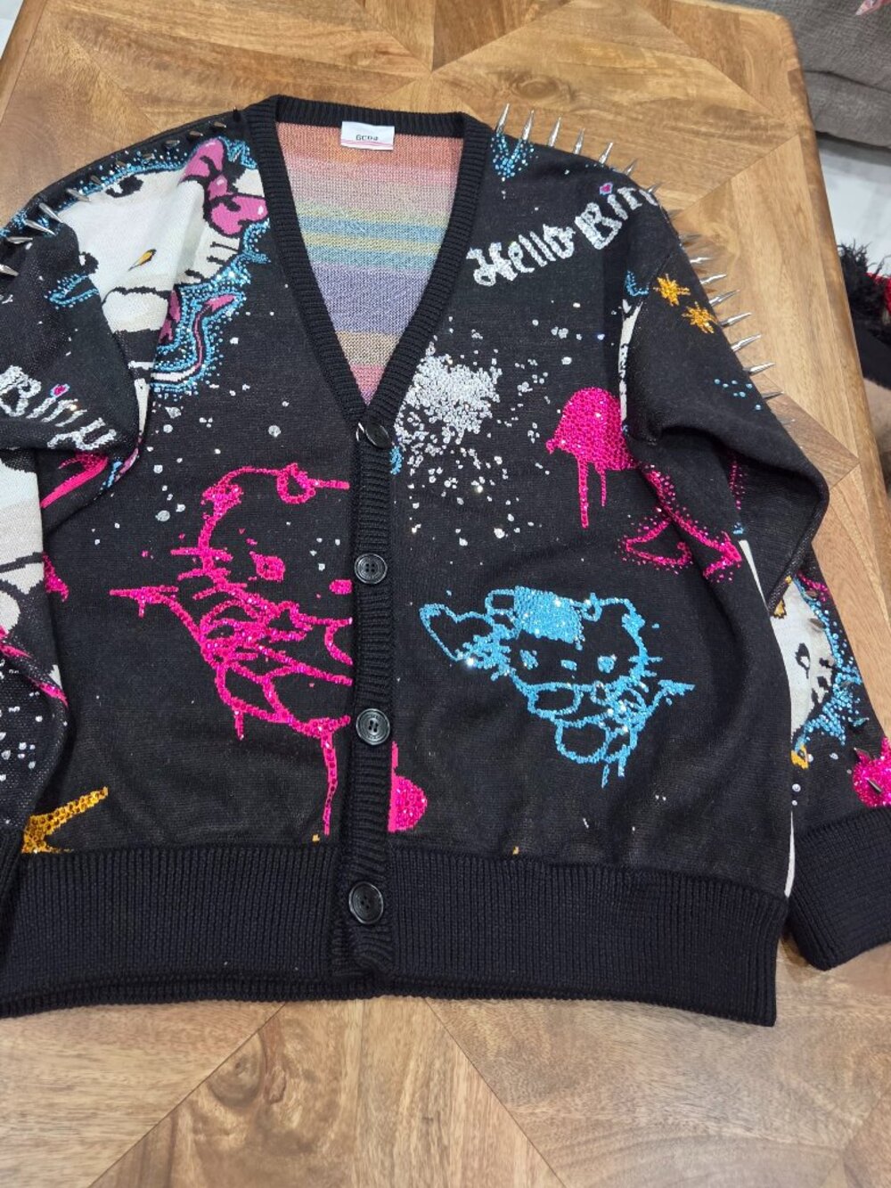 GCDS Hello Kitty cardigan size L New Oversized $1619.00